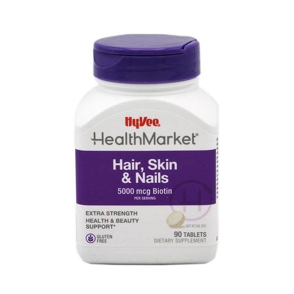Hy-Vee Health Market Hair, Skin & Nails 5000Mcg