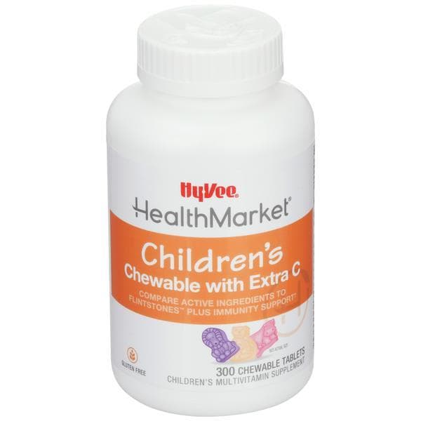Hy-Vee Healthmarket Children'S Chewable With Extra C Multivitamin Supplement