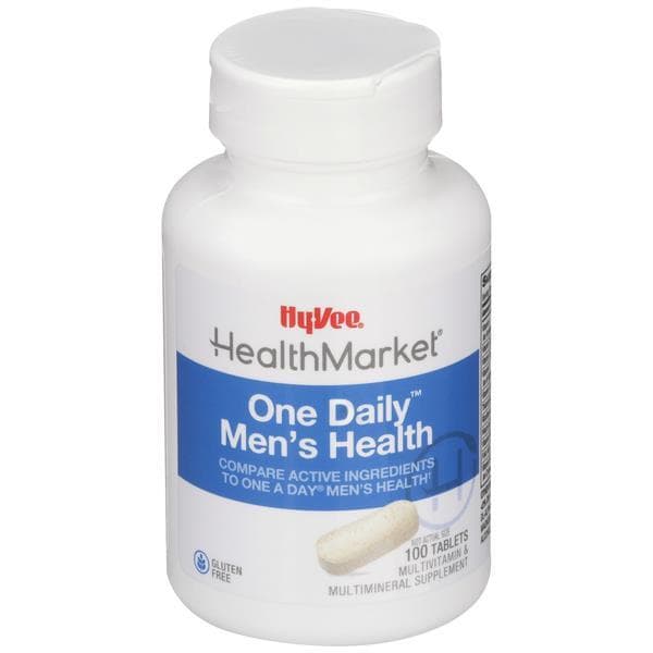Hy-Vee Healthmarket One Daily Men'S Health With Lycopene Multivitamin/Multimineral Supplement