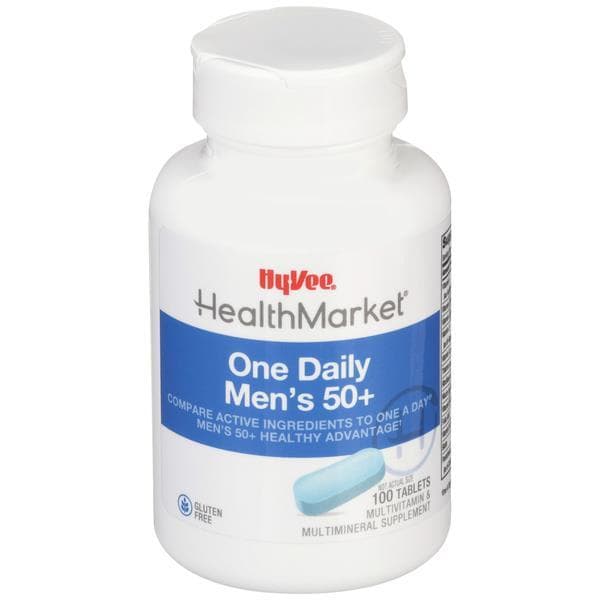 Hy-Vee Healthmarket One Daily Men'S 50+ Multivitamin/Multimineral Supplement
