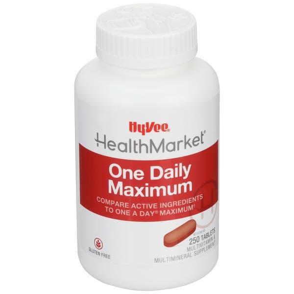 Hy-Vee Healthmarket One Daily Maximum Multivitamin Multimineral Supplement