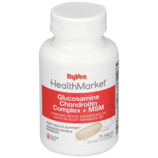 Hy-Vee Healthmarket Glucosamine Chondroitin Complex Plus Msm Advanced Double Stength Dietary Supplement