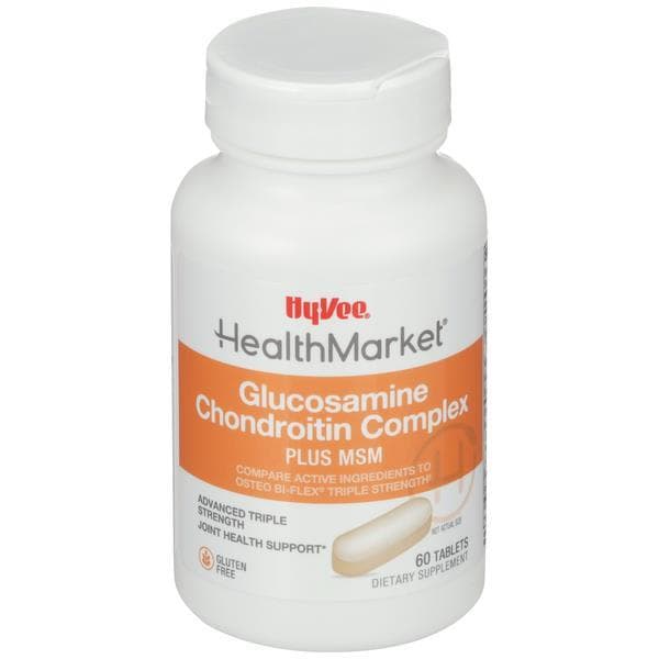 Hy-Vee Healthmarket Glucosamine Chondroitin Complex Plus Msm Advanced Triple Strength Dietary Supplement