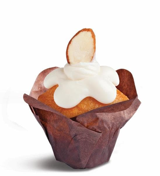 Mini White Almond Wedding Cupcake