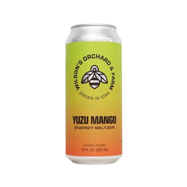 Wilson'S Orchard & Farm Energy Seltzer, Yuzu Mango