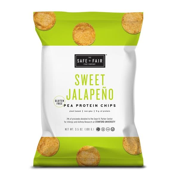 Safe + Fair Sweet Jalapeno Pea Protein Chips