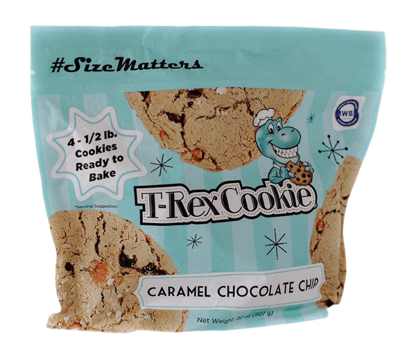 T-Rex Cookie Caramel Chocolate Chip Cookie Dough