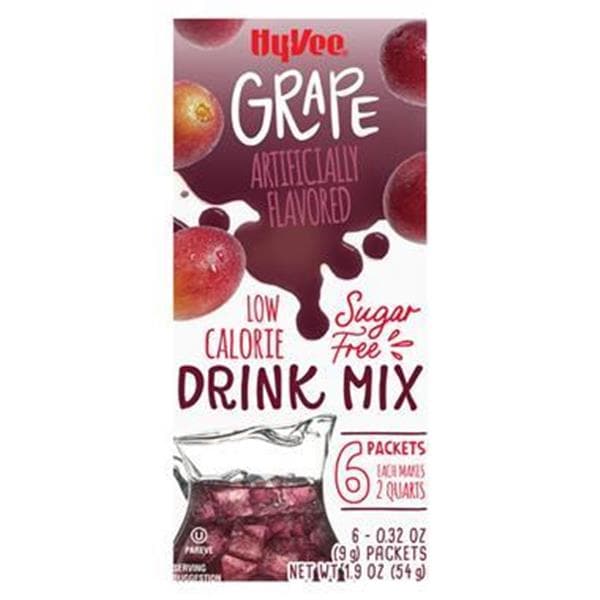 Hy-Vee Simply Light Grape Drink Mix