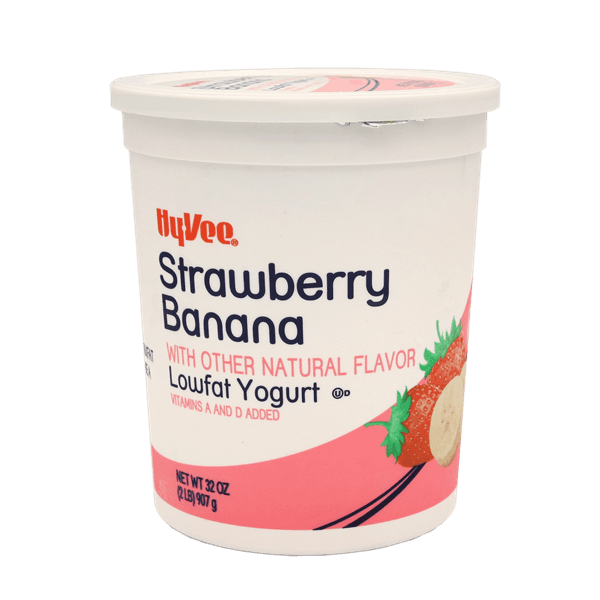 Hy-Vee Strawberry Banana Lowfat Yogurt
