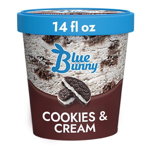 Blue Bunny Cookies And Cream Dessert