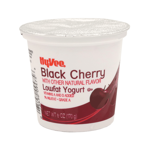 Hy-Vee Black Cherry Lowfat Yogurt