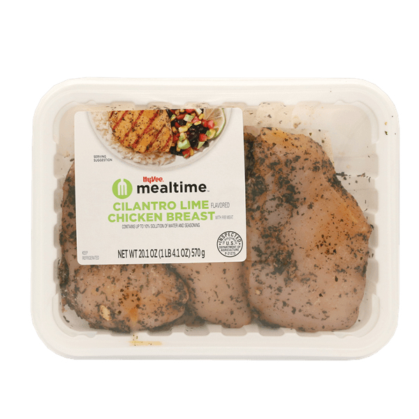 Mealtime Cilantro Lime Marinated Chicken Breast With Rib Meat