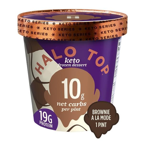 Halo Top Keto Brownie A La Mode Dessert