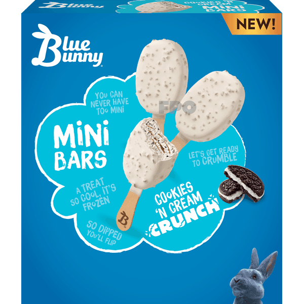 Blue Bunny Cookies And Cream Mini Bars
