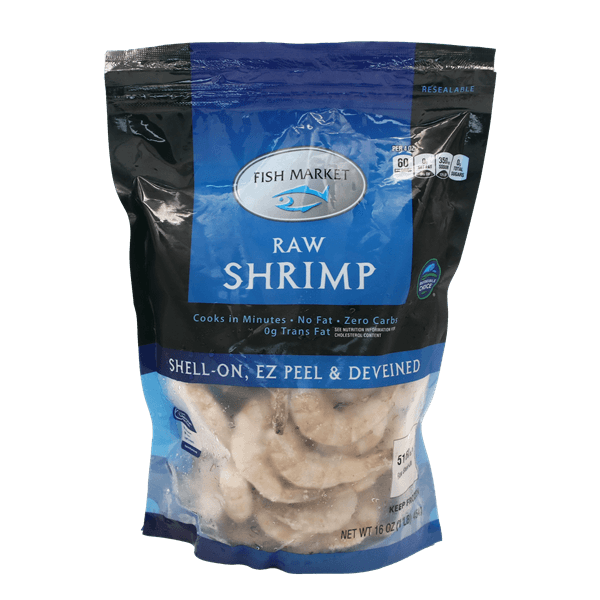 Fish Market Raw Shrimp 51- Raw Shell-On