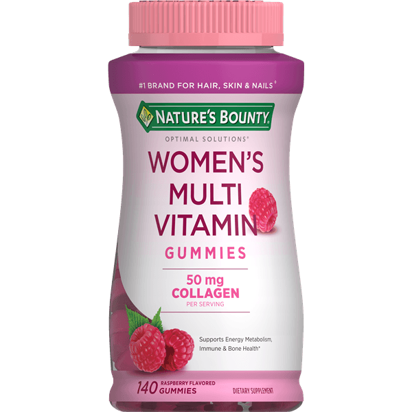 Nature'S Bounty Optimal Solutions Women'S Multivitamin Gummies, Dietary Supplement, Raspberry Flavor