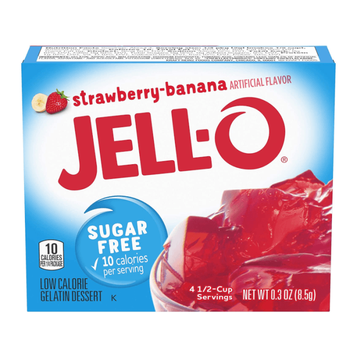 Jell-O Sugar Free Strawberry Banana