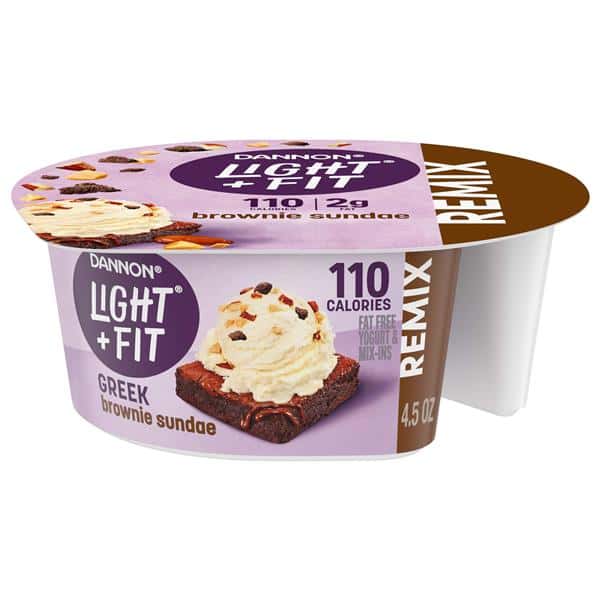 Dannon Light + Fit Remix Greek Brownie Sundae