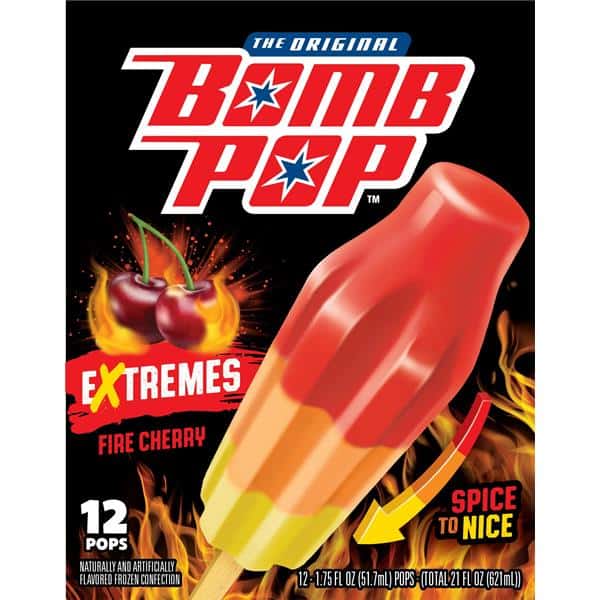 The Original Bomb Pop Extremes Fire Cherry