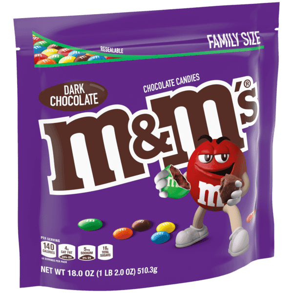M&M'S Dark Chocolate Chocolate Candies Family Size