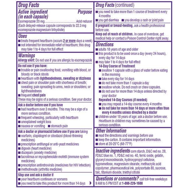 Nexium 24Hr Acid Reducer Capsules