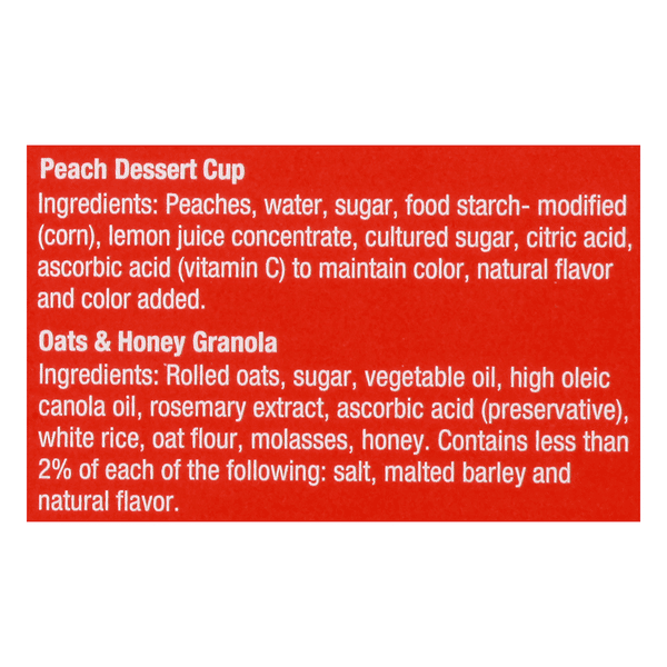 Lucky Leaf Dessert For One Peach Crisp