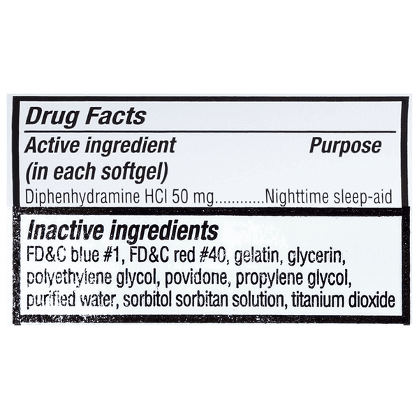 Topcare Maximum Strength Nighttime Sleep Aid Softgels