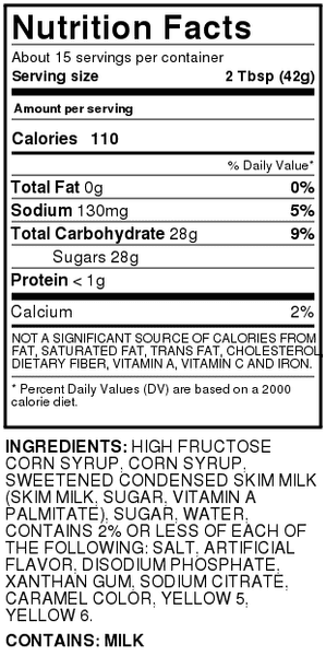 Hy-Vee Caramel Flavored Syrup