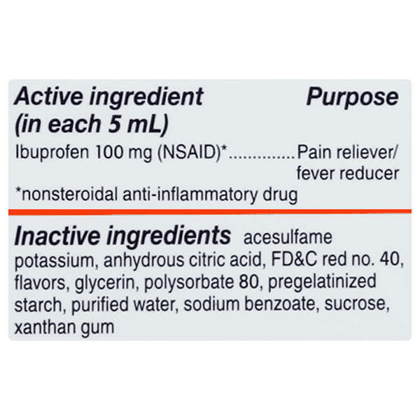 Children'S Motrin Bubble Gum Ibuprofen Oral Suspension