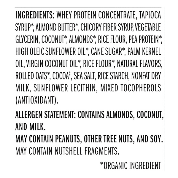 Clif Protein Coconut Almond Chocolate Whey Protein Bars 5