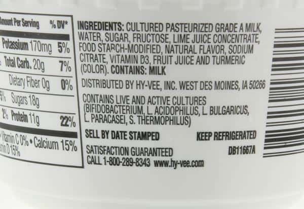 Hy-Vee Key Lime Greek Yogurt