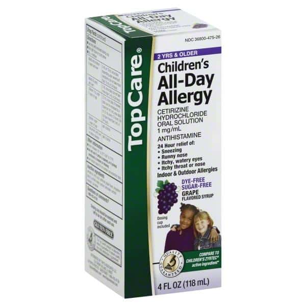 Topcare Children'S All-Day Allergy Grape Flavor