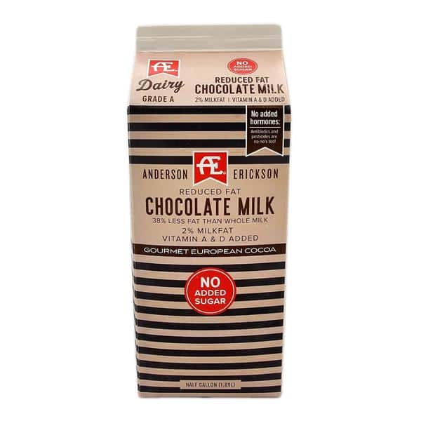 Ae Dairy Reduced Fat Chocolate Milk With No Added Sugar
