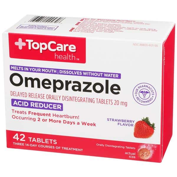 Topcare Omeprazole Strawberry Tabs 3-14 Day Course