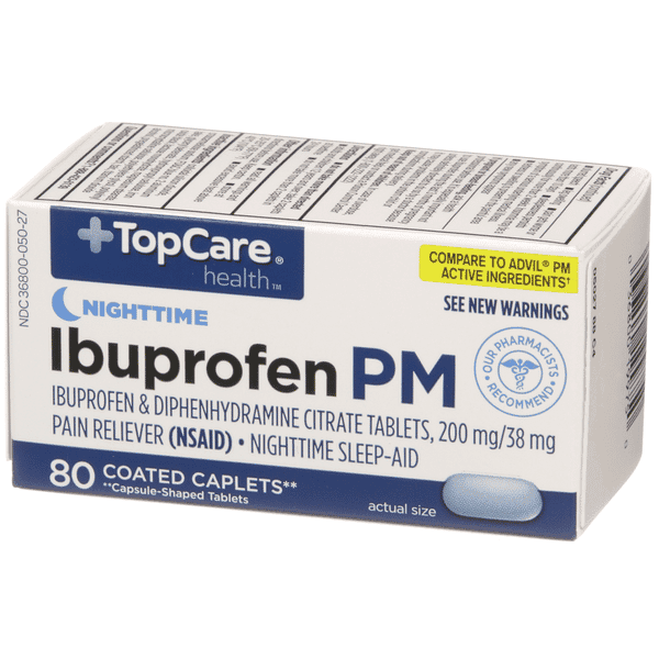 Topcare Ibuprofen Pm Caplets