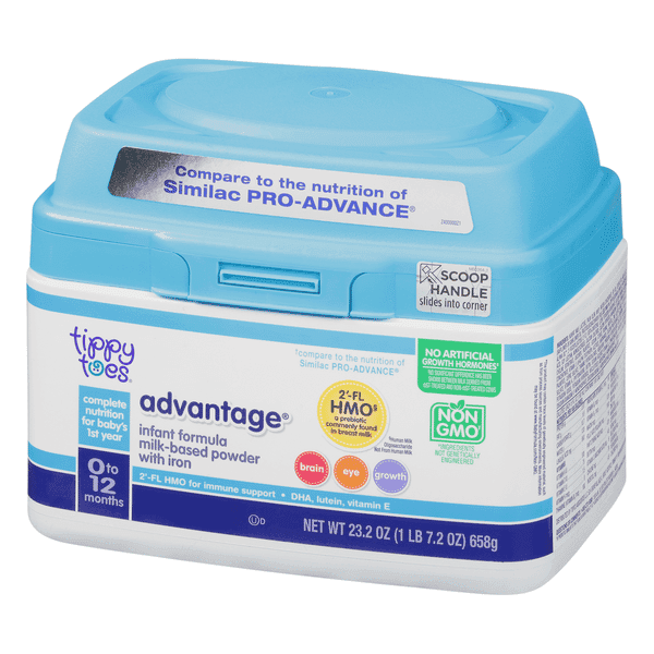 Tippy Toes 1 Advantage Infant Formula With Iron Milk-Based Powder 0-12 Months