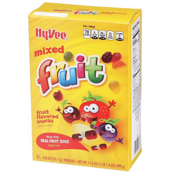 Hy-Vee Mixed Fruit Fruit Flavored Snacks 22