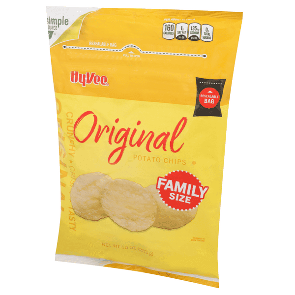 Hy-Vee Original Potato Chips Family Size