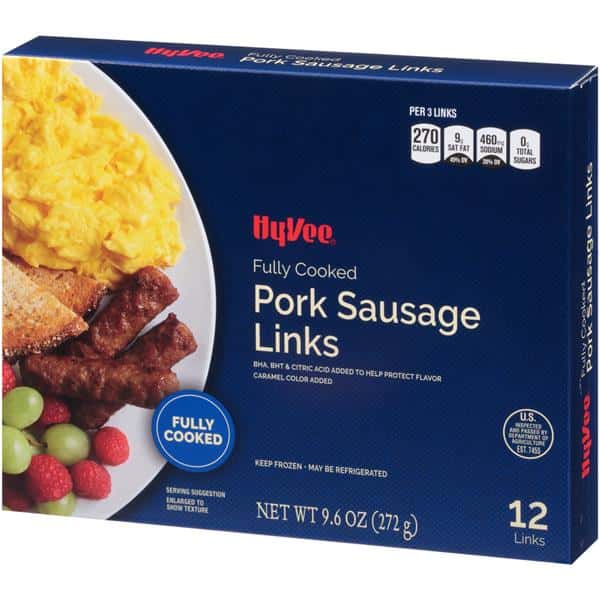 Hy-Vee Fully Cooked Pork Sausage Links