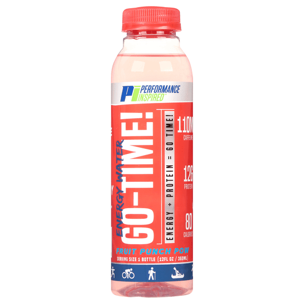 Performance Inspired Energy Water, Go-Time, Fruit Punch Pow