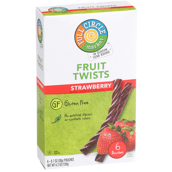 Full Circle Fruit Twists, Strawberry 6