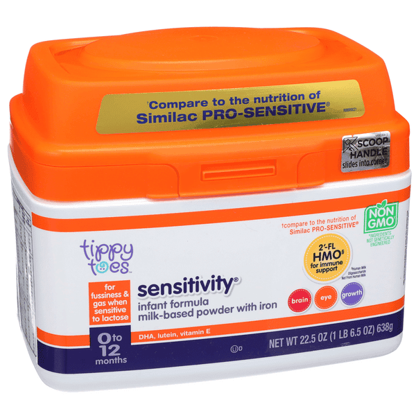 Tippy Toes Sensitivity Milk-Based Powder Infant Formula With Iron 0-12 Months