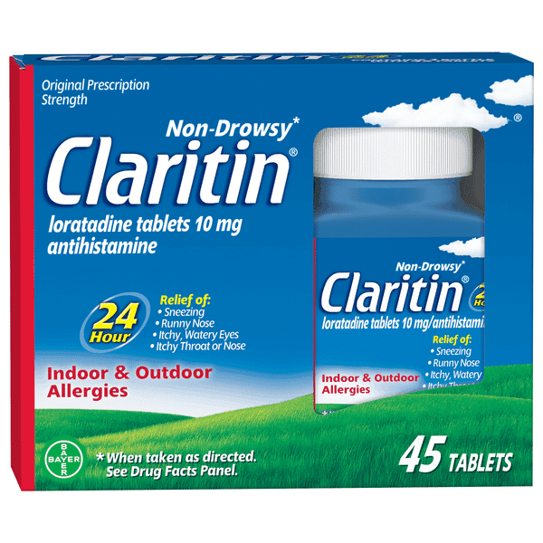 Claritin Non-Drowsy Indoor & Outdoor Allergies 24 Hour Relief