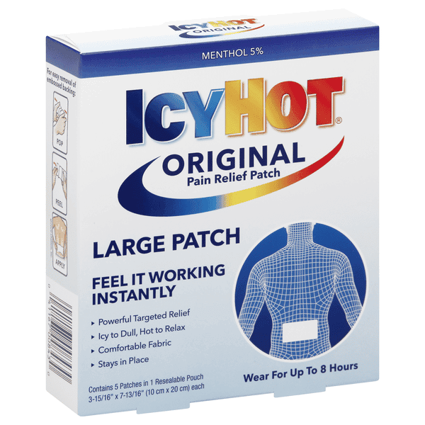 Icy Hot Medicated Patches For Back And Large Areas Extra Strength