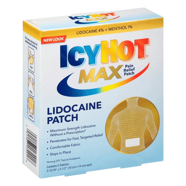 Icy Hot Lidocaine Patch Plus Menthols