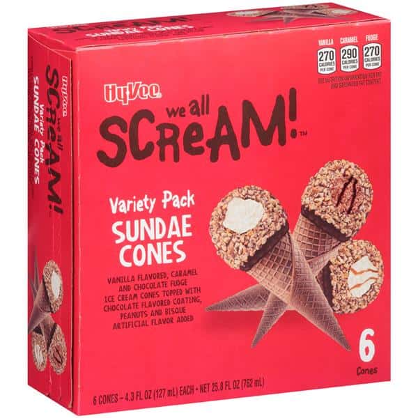 Hy-Vee Variety Pack Sundae Cones