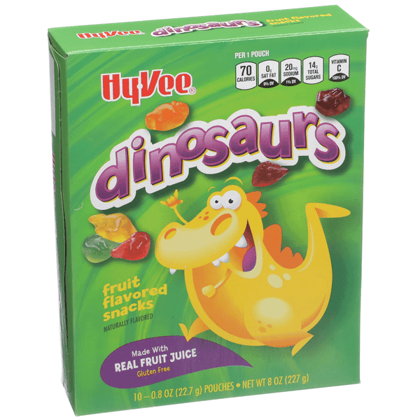 Hy-Vee Dinosaurs Fruit Flavored Snacks 10