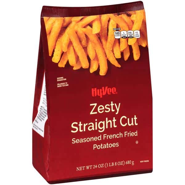 Hy-Vee Zesty Straight Cut Seasoned French Fried Potatoes