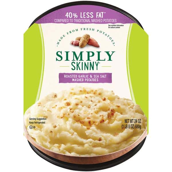 Simply Skinny Roasted Garlic & Sea Salt Mashed Potatoes