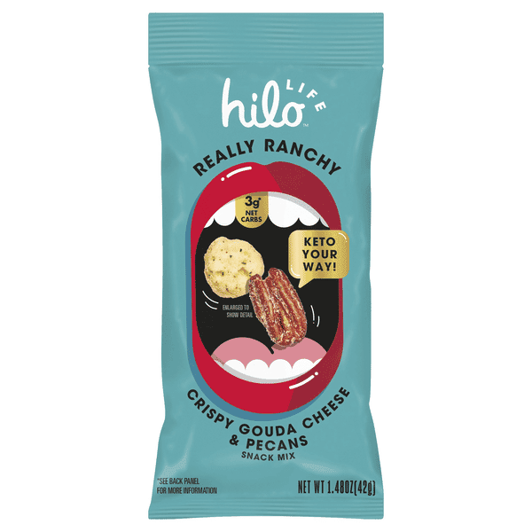 Hilo Life Really Ranchy Crispy Snack Mix Gouda Cheese & Pecans